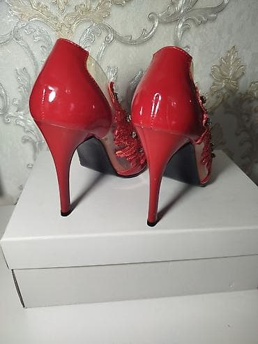 шикарные вечерние туфли: Туфли-лодочки на высоком каблуке - Цвет: насыщенный красный — 3