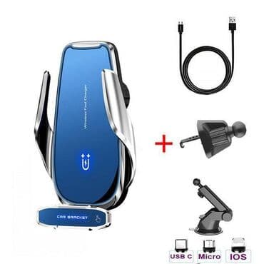 портативное зарядное устройство с розеткой: Беспроводной зарядник универсал Мощность: 15W Эффективная дальность — 1