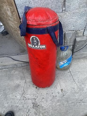 кикбокс шорты: Груша боксерская Bellator (цилиндрическая) - Цвет: красный с — 1