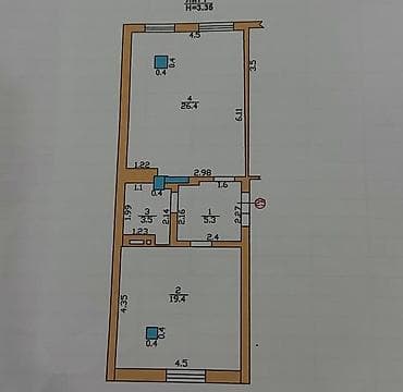 Батирлер: 1 бөлмө, 54 м², Элитка, 9 кабат, Евроремонт — 7