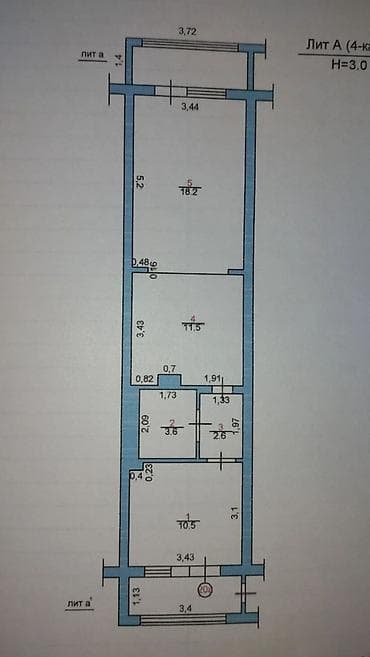 2 комнаты, 47 м², Индивидуалка, 4 этаж, Косметический ремонт
