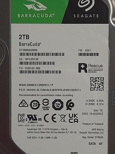 hdd 2000gb: Накопитель, Б/у, Seagate, HDD, 2 ТБ, 3.5", Для ПК — 5