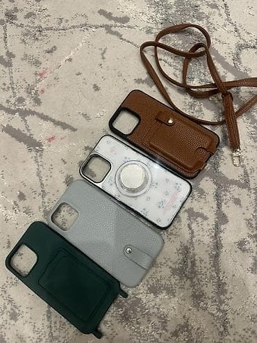iphone case: Чехлы на 13 про Макс - Коричневый чехол из текстурированной эко-кожи — 1