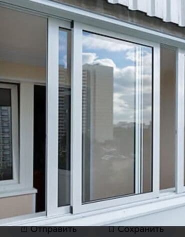 москитные сетки для дверей на магнитах: Раздвижное остекление балкона/лоджии Профиль: алюминиевый, холодного — 1
