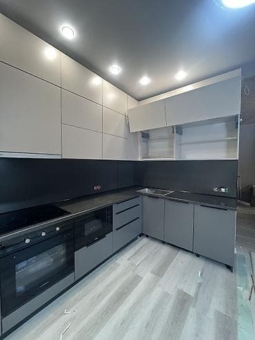 Кухонные гарнитуры: Кухонный гарнитур, цвет - Серый, Пластик — 4