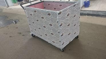 корзина железная: Тележка/контейнер на колесах для магазина или склада - Прочный — 2