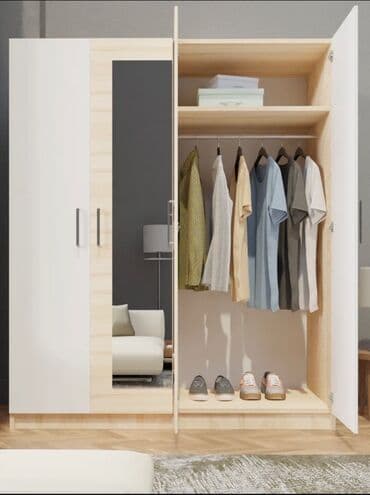 Буфеты: Шкаф для одежды, Новый, Прямой, ЛДСП — 12