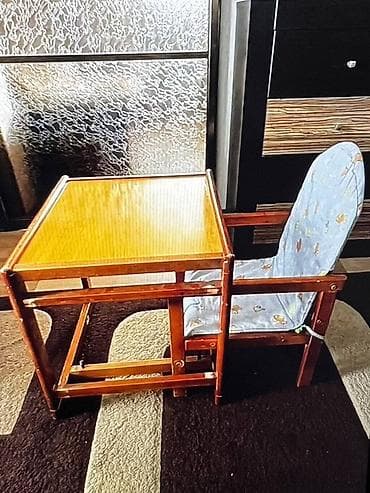 филармонии: Детский стульчик-трансформер из дерева Стульчик для кормления. 2 в — 1