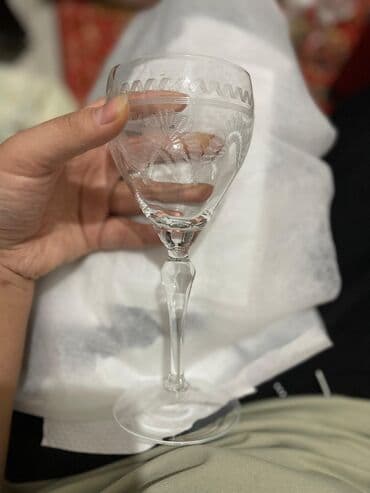 чай ичкен столдор: Набор стеклянных рюмок/стаканов для напитков - Комплектация: 6 штук в — 25