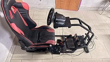 metta samurai: Игровой гоночный кокпит для автосимуляторов с креслом DXRacer, рулем — 5
