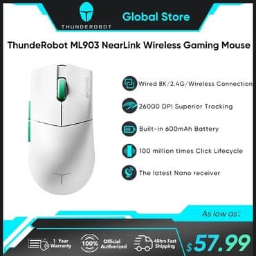 акустические системы logitech со светомузыкой: Игровая мышь ThundeRobot ML903 NearLink Игровая мышь ThundeRobot — 8