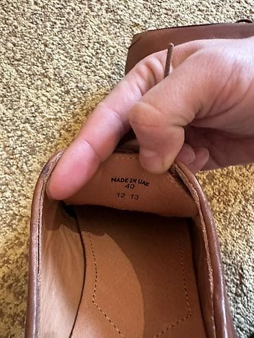 женская рубашка размер м: Мужские кожаные дерби с плетёным носком - Материал: натуральная кожа — 6