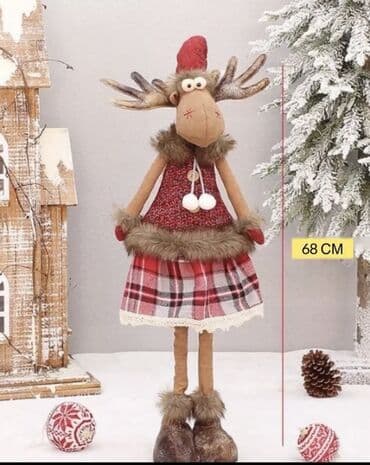 новогодняя форма: Новогодняя фигурка Деда Мороза, высота 60см интерьерное украшение. - — 6