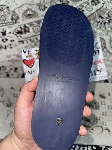 Мужская обувь: Мужские сандалии, 43, Dolce & Gabbana, Новый, цвет - Синий, Бесплатная доставка — 5