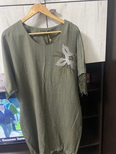 длинные платья в пол зеленого цвета: Продается новое турецкое платье отличного качества 50 размер — 3