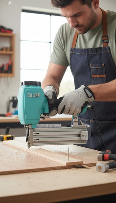 ножницы для пластиковых труб: Пневматический гвоздезабиватель BOLLIAN в бирюзовом корпусе. Модель — 1