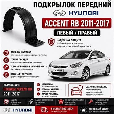 🚗 Подкрылок передний Hyundai Accent RB / Solaris 2011–2017 Левый и
