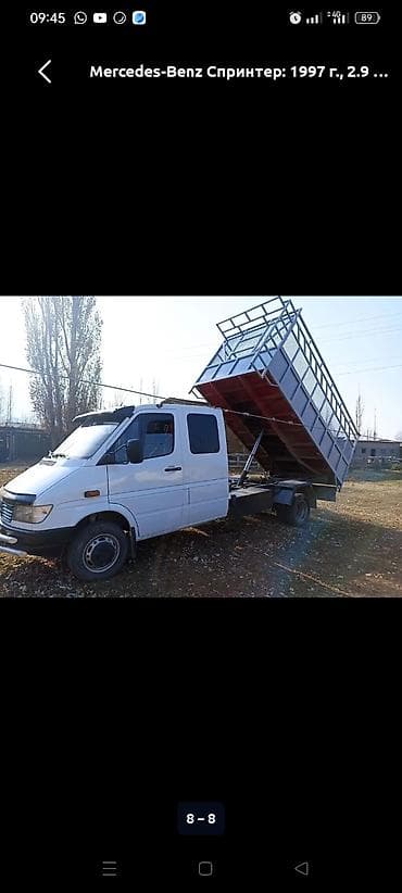 лабовой ош: Буйрутма берүү Мерседес жүк ташуучу спринтер, Үстү артка ачылма кузову менен (өзү төкмө) — 2