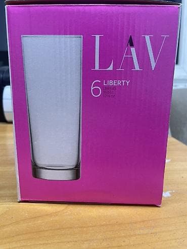 посуда стеклянные: Набор стаканов LAV Liberty, 6 шт. - Модель: LBR340 - Объем одного — 3