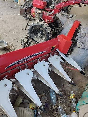 бетонный столб: Мотоблок с навесной жнейкой (мини-жатка «Reaper») Описание: - — 3