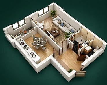 без ан: Построен, Элитка, 1 комната, 44 м² — 7