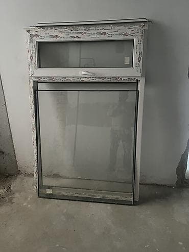 35 bit: Готовое пластиковое окно, Тип окна: Балконные, Декоративные особенности: Фрамуга, Без установки, Без рассрочки — 1