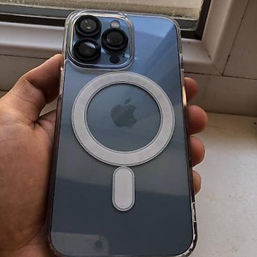 iphon 8: IPhone 13 Pro, Б/у, 256 ГБ, Голубой, Защитное стекло, Чехол, 93 % — 8