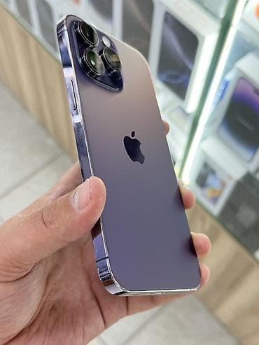 redmi note 19: IPhone 14 Pro Max, Б/у, 128 ГБ, Deep Purple, Защитное стекло, Чехол, 82 % — 3