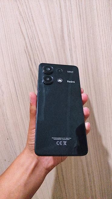 чехоы: Redmi, Redmi Note 13, Б/у, 128 ГБ, цвет - Черный, 1 SIM, 2 SIM — 1
