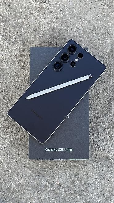 черные часы: Samsung Galaxy S25 Ultra, Б/у, 512 ГБ, цвет - Черный, 1 SIM, eSIM — 3