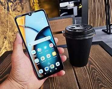 google fold: Redmi, Redmi A3, Б/у, 128 ГБ, цвет - Голубой, 1 SIM, 2 SIM — 1