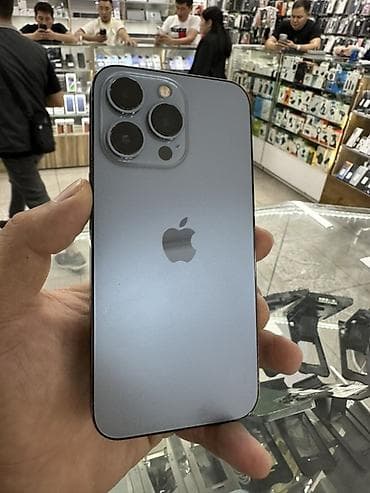 deep: IPhone 13 Pro, Б/у, 128 ГБ, Sierra Blue, Защитное стекло, Чехол, 84 % — 2