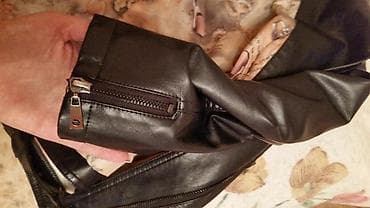 тёмно синего цвета: Кожанная куртка новая 44-46 размер. Цвет темно синий — 5