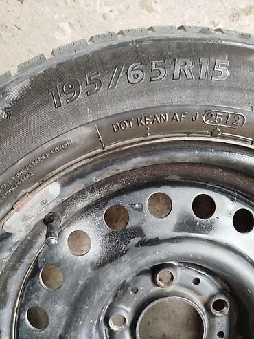 Транспорт: Колеса в сборе 195 / 65 / R 15, Зима, Комплект, Легковые, Железные, отверстий - 5 — 6
