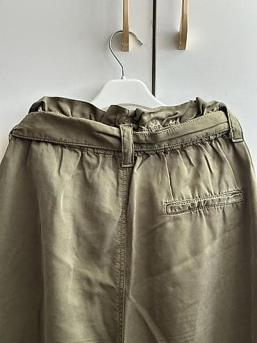 кюлоты джинсы: Брюки-кюлоты, Zara. Ткань штапель. Легкие струящиеся. Размер S-M — 4