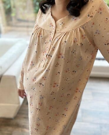 ночные рубашки: Түнкү көйнөк, Пахта, Узун модель, XS, S, M — 3