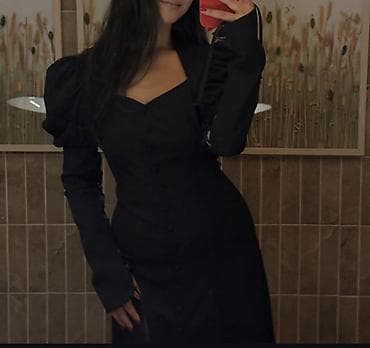 Жеке буюмдар: Кече көйнөгү, А-силуэт, Жеңдери менен, M — 4