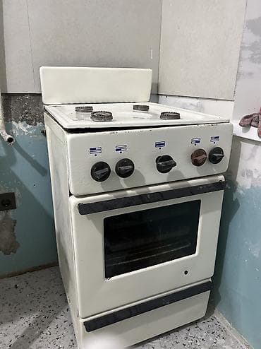 плита буу: Газовая, Механическое, Напольная, Б/у — 1