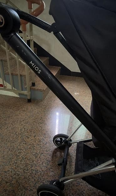 Коляски: Коляска CYBEX Mios (линейка Platinum), Black. Эң сонун абалда — 4