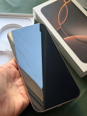 ipad apple: IPhone 16 Pro Max, Б/у, 256 ГБ, Desert Titanium, Коробка, 93 % — 3