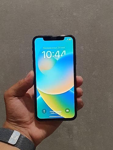 айфоны цена: IPhone X, Б/у, 256 ГБ, Space Gray, Чехол, 100 % — 2