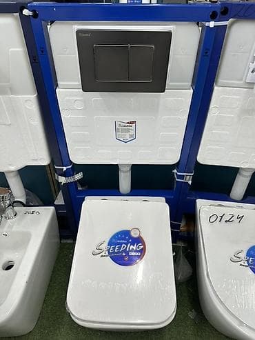 Үй жана бакча: Унитаз Асма (Орнотуу), Материалы: Фарфор — 2