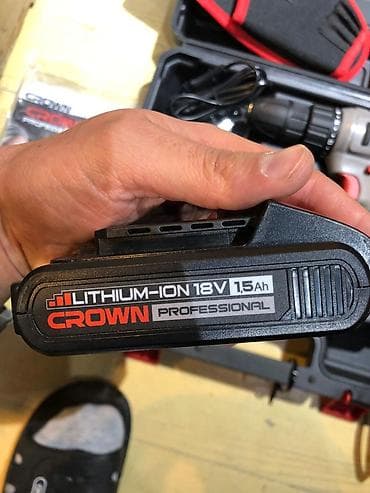 Үй жана бакча: Аккумуляторная дрель-шуруповерт CROWN Professional CT21056L — 5