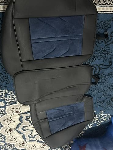 ткань авто: Чехлы С подушкой, цвет - Синий, Б/у, Самовывоз, Платная доставка — 7