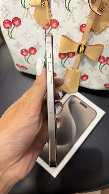 h96 max: IPhone 15 Pro Max, Б/у, 256 ГБ, Natural Titanium, Защитное стекло, Чехол, Коробка, 82 % — 5