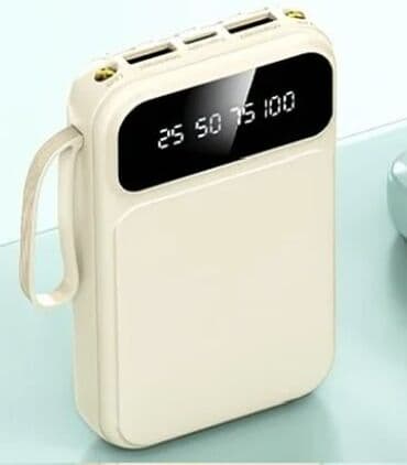 адаптер с тайп си: Внешний аккумулятор с встроенными кабелями 	•	Ёмкость: 20000mAh – — 1