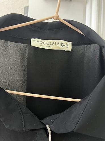 Блузки: Блузка/туника CHOCOLATE Luxury Wear. - Цвет: чёрный с контрастными — 1