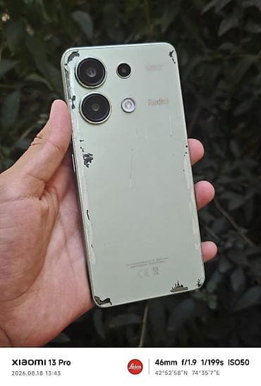 redmi note 12c: Redmi, Redmi Note 13, Б/у, 256 ГБ, цвет - Зеленый, 2 SIM — 3
