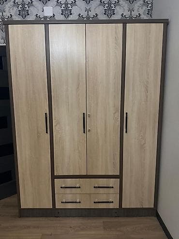 Балдар эмереги: Шифоньерлер, кийидер үчүн шкафтар, Колдонулган, Түз, ЛДСП — 9