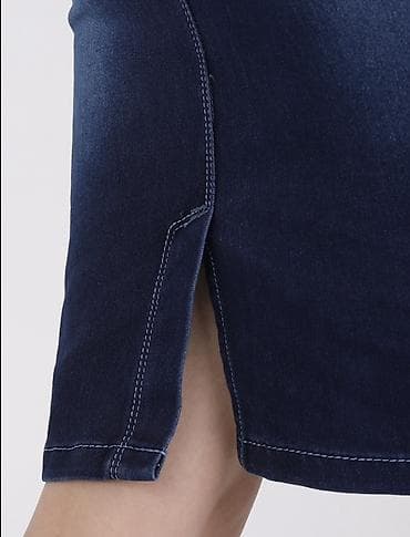 джинсовая платья: Повседневное платье, Лето, Длинная модель, Джинс, Сарафан — 5